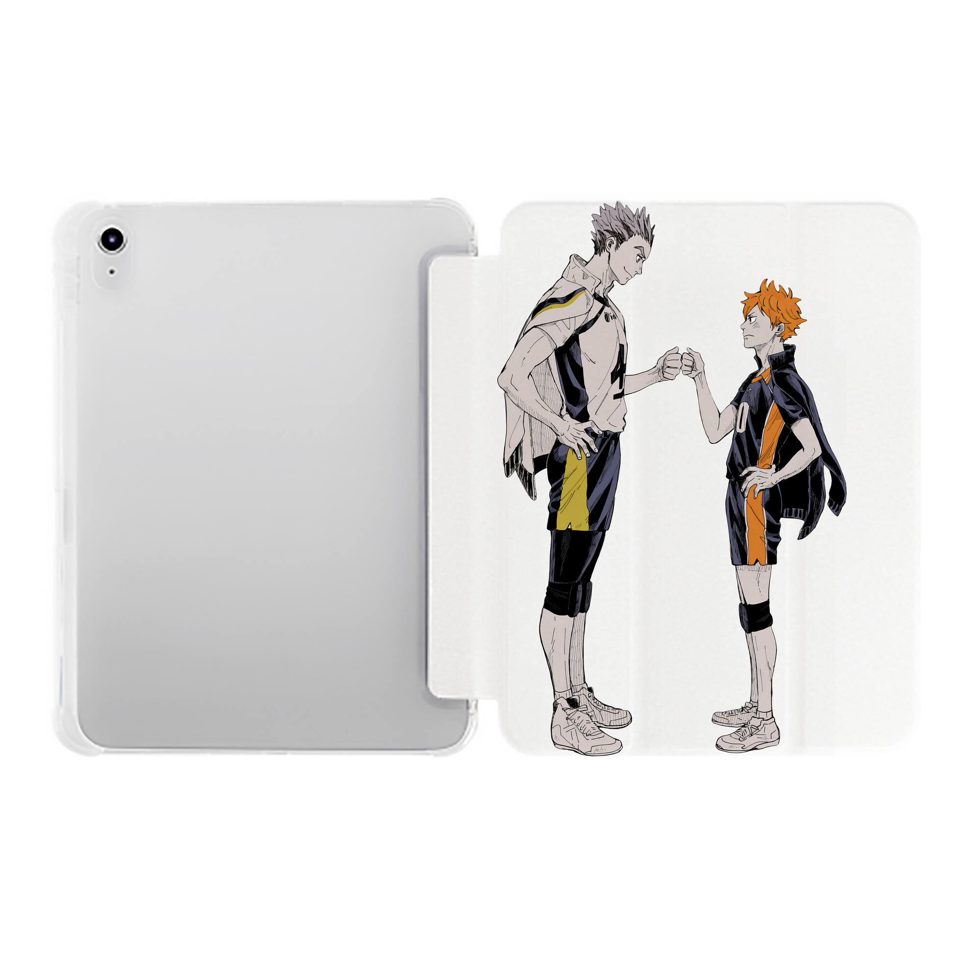 （画像用） ハイキュー!! Haikyu!! IPad ケース ペン収納付き 三つ折りスタンド PUレザー×シリコン 対応機種9.5/10.5/10.9インチ